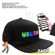 PA-HOME Bluetooth Smart Hat, Outdoor Bluetooth LED Hat Editable Display Hat for Festivities LED Base