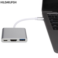 HILDARJFGH 3 in 1 Type-C Hub, TypeC to HD Compatible USB PD USD3.0 & PD 100W TypeC Docking Station, 