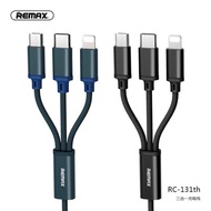 Remax cable 3in1 2.8A Fast Charging USB Data Cable (Micro, Type-C,iphone)