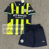 2025 24-25 Manchester City Home Jersey No. 9 Haaland No. 17 De Bruyne Foden Adult And Childrens Foot