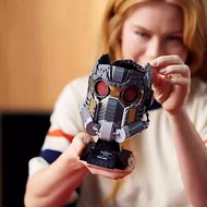 Compatible with Marvel Superhero 76251 Star Lord Helmet Mask Boy Assembled Building Blocks Children'