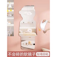 Acrylic Soft Mirror Wall Self-Adhesive HD Full-Length Mirror Bathroom Bedroom Mirror Stickers Dressi