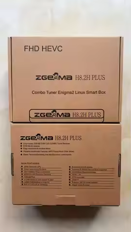Hot sale!!! ZGEMMA H8.2H plus built in wifi Linux Enigma2 Receptor DVB-S2X+DVB-T2/C H2.65 1080P HD D