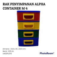 ALPHA CONTAINER STORAGE RACK M 4 GLOBAL EAGLE PLASTIC LMEGPL0110