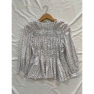 Bwbyaz pamela shirred polka dot