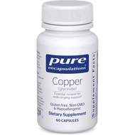 Pure Encapsulations Copper Glycinate 60's - 2 mg Copper Supplement, Supports Red Blood Cell Formatio