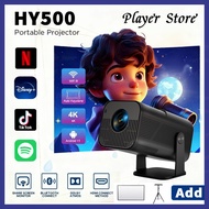 HY500 Smart Projector 4K Projector HD 1080P Portable Projector for phone With WIFI or Bluetooth