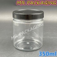 Balang Kuih Raya - 350ml PET Container [ 1set ] - Bekas Cookie Jar Balang Plastik Kosong Balang Biskut 302