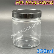Balang Kuih Raya - 350ml PET Container [ 1set ] - Bekas Cookie Jar Balang Plastik Kosong Balang Bisk