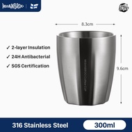 Finland MISANBROO 316 Stainless Steel Coffee Cup(175ml/300ml) Tea Cup Outdoor Camping Water Cup 99% 