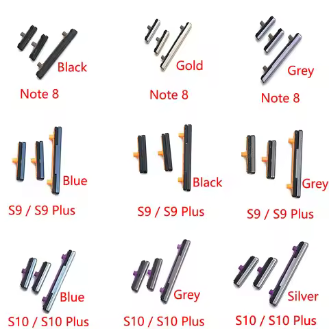 On / Off Power Button & Volume Button For Samsung Note 8 S8 S9 S10 Plus Side Key Button For Samsung 