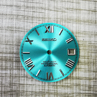 22 New Calendar Roman Numeral Dial Watch Modification Gold And Silver Pin NH35 Movement Compatible 2