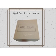 Print Custom Bread Boxes Cake/s Cake Boxes Box/s Size 21.5 x 21.5 x 6.5 cm (connected)