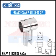 Glass Holder Dekkson GH 25-02 CP Glass Clamp Tube Connector Pipe Connector