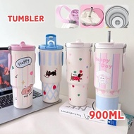 CODTumbler 900ML Tumbler Heat and Cold Resistant Drinking Bottle 900ml Tumblr Aesthetic Gradient Tum