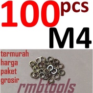 (100PCS) YELLOW M4 PERRing M4 SPRING WASHER/ / VER M4Ring