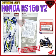 100% ORIGINAL HONDA RS RS150 V2 RS150R RS 150 STRIPE SET PB4 BLUE 06900-K56-M90ZA/86000-K56-M90ZA
