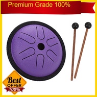 [FREE SHIPPING] 5.5 Inches Mini Steel Tongue Drum 6 Notes Handpan Drum Steel Pocket Drum Percussion 