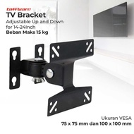 Taffware Adjustable TV Bracket VESA 100 x 100 for 14-24 Inch TV - W24
