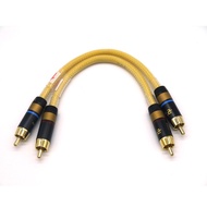 2PCS/pair HIFI RCA audio Cable Silver-plated Copper RCA To RCA Audio cable for DAC Amplifier