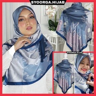 Tudung Bawal Satin Premium Exclusive Bidang 45,48,50,53,55,58 Square Scarf Printed Bawal Labuh Musli