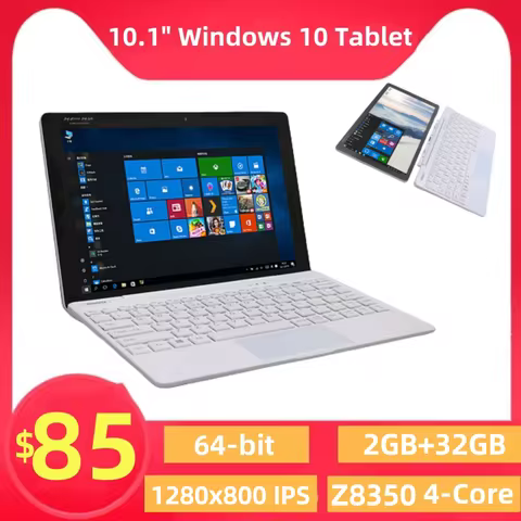 Hot Sales 10.1'' Windows 10 Tablet With Keyboard 64bit Intel Z8350 2GB RAM 32GB ROM 1280x880 IPS Min