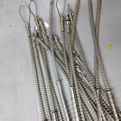1PC Two Section Double Steel Wire Stronger Spring Replacement With Nuts Wire Rope For the Wild Boar 