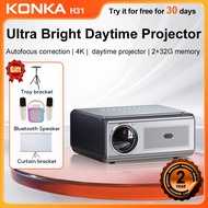 【2 years warranty】Konka/康佳 H31 Ultra HD 4K Projector 1080P Wireless Bluetooth Auto Focus Smartphone 