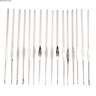 BOOMLIFE1238C 16pcs Crochet Hook Set, 0.5mm - 2.75mm Small Size Knitting stitching tools Set, Practi