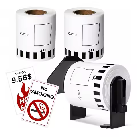 11209 11202 11204 22205 22210 Compatible Brother DK Label Roll Self Adhesive Thermal Paper Label for