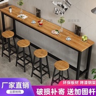 Milk Tea Shop Bar Table Combination Bar Table Chair Back Wall Table Table Bar Breakfast Bar Table Hi
