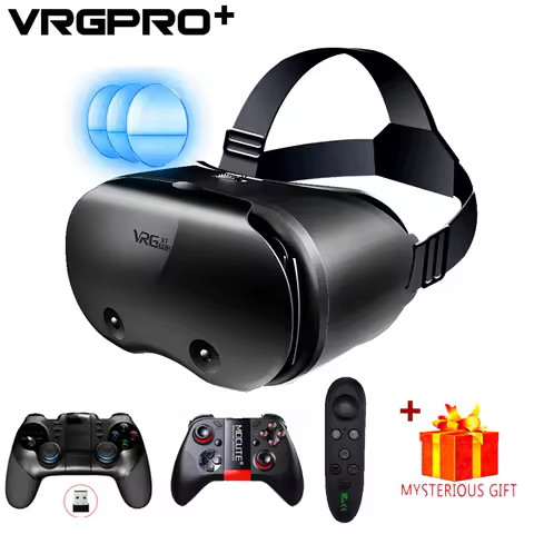 3D Virtual Reality VR Glasses For iPhone Android Smartphone Cell Mobile Phone Helmet Headset Wirth R