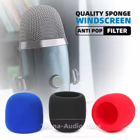 Microphone Pop Filter Sponge For Blue Yeti Nano Windscreen Mic Cover Windproof Mikrofonu Foam Windsh