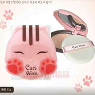 兩入450$全新Tonymoly Wink Cats 微笑貓咪粉餅