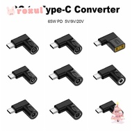 ROXUL DC to Type C Converter 5v 9v 12v USB C Connector 5.5X2.5 7.4X0.9 4.5X0.6mm Laptop Charger for 