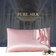 2Pc Silk Pillow Case Mulberry Pillowcase Cover Square Comfortable Pillow Cover Pillowcase for Bed Throw Single Pillow Covers