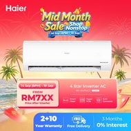 [FREE SHIPPING] Haier 1HP Triple Inverter Air Conditioner /ECO / 47% Faster Cooling /4 Star /Aircond