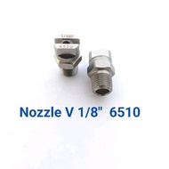 1/8" 6510 Nozzle Vee Jet Stainless Water Flat Fan Vee Jet Spray V Jet Spray