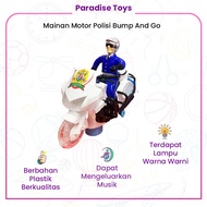 Big Police Motorcycle Toy - Bump And Go Police Motorcycle Toy