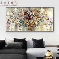 Perilla-ภาพที่มีชื่อเสียงของต้นไม้แห่งชีวิตบนผืนผ้าใบพิมพ์ Gustav Klimt และพิมพ์ศิลปะผนังแบบนามธรรมภ