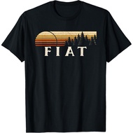 Men's cotton T-shirt Fiat, KS Vintage Evergreen Sunset Eighties Retro T-Shirt High quality cotton sh