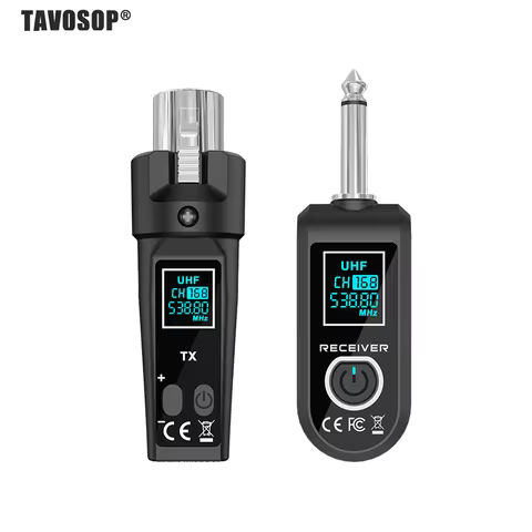 Wireless Microphone Transmitter And Receiver System for Dynamic Microphone Audio Mixer Audio Mixer
