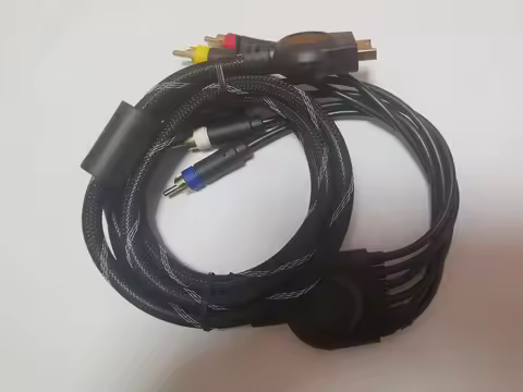 Component AV Cable for PS2 / PS3 / PS3 Slim HD Multi Out Composite RCA Audio Video Cable for Sony Pl