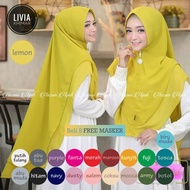 Khimar livia 2 layer / khimar livia / livia 2 layer / khimar jumbo