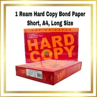 Hard Copy Bond Paper Short, A4, Long Size 1 Ream