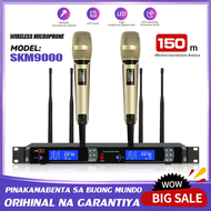 SENHAI SKM9000 ไมโครโฟนไร้สายสองตัวสำหรับการแสดงบนเวที ชุดไมโครโฟนร้องเพลง ไมโครโฟนเอนกประสงค์