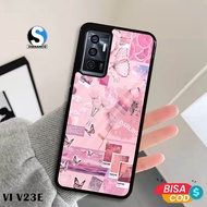 Case vivo v23e V20se V20 V9 Latest Fashion Case Aesthetic Image Pink - 02 - Casing hp Case Hardcase 