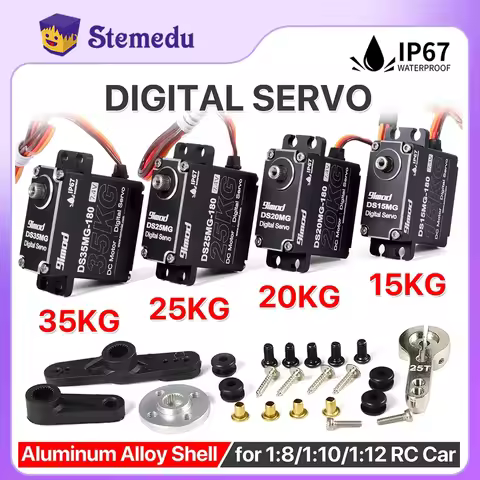 9imod Servo 15kg 20kg 25kg 35kg IP67 Waterproof Servos Motor Metal Gear for Arduino Traxxas trx4 Scx