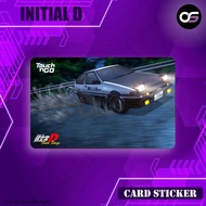 INITIAL D (SERIES 1) - Touch n Go Card Sticker Cover (Waterproof, High Quality) ,TNG CARD sticker, TNG NFC STICKER