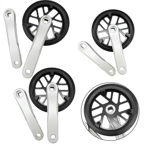 127/140/152MM Crankset 32T Alloy Ebike Kids Children Folding Bike Chainwheel Crankset Folding Bike C
